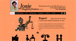 Desktop Screenshot of josiemayfieldhudsonmslaw.com